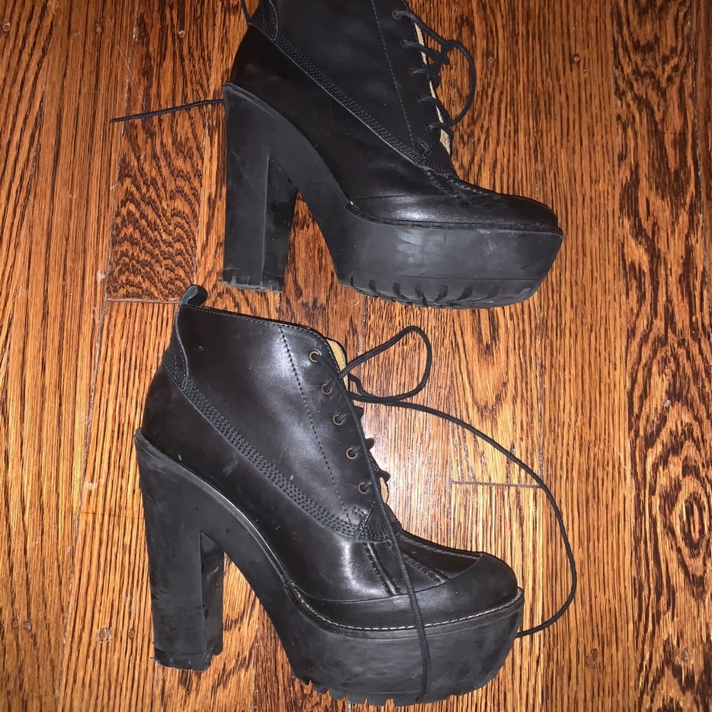 Ralph Lauren Polo Chunky Heel Bootie!